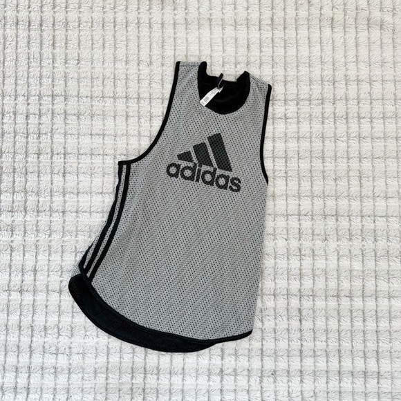 adidas Tops - Adidas Black Mesh Jersey Sleeveless Tank